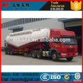 V shaped bulk cement tank semi trailer / low density powder material transport tank semi trailer